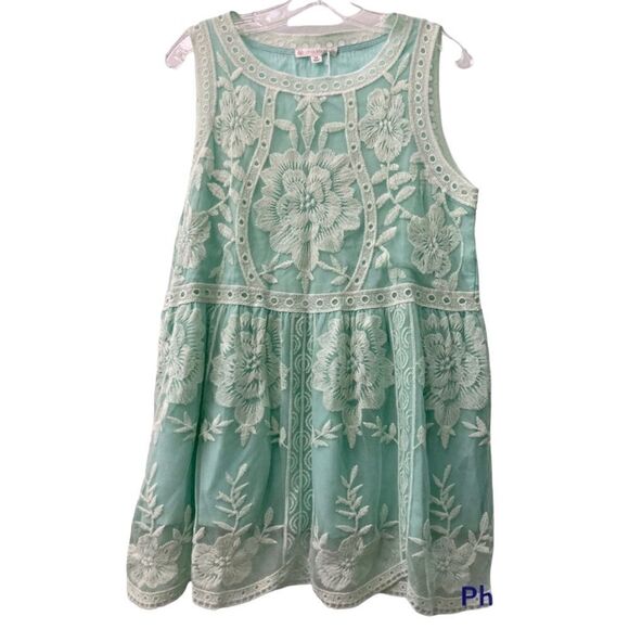 FSL + Apparel Tulle Embroidered Mini Dress - Picture 1 of 4